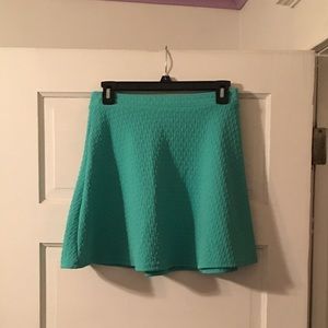 Turquoise high waisted skirt
